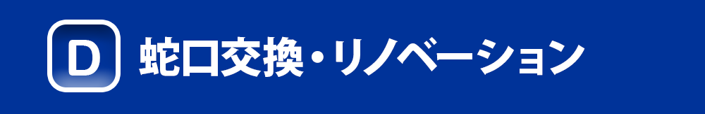 蛇口交換・リノベーション